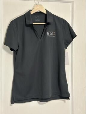 National General Insurance Nike Golf Polo Shirt Women’s M Dri-Fit Embroidered